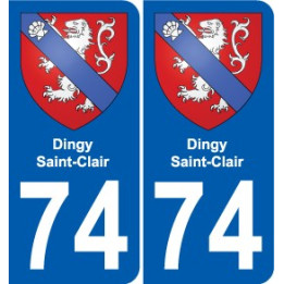 74 Faverges blason autocollant plaque stickers ville
