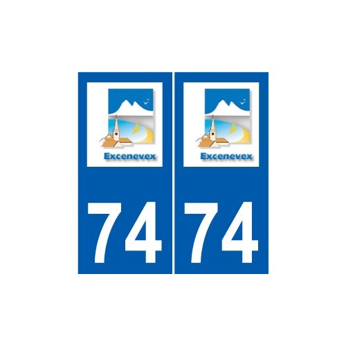 74 Faverges logo sticker plate stickers city