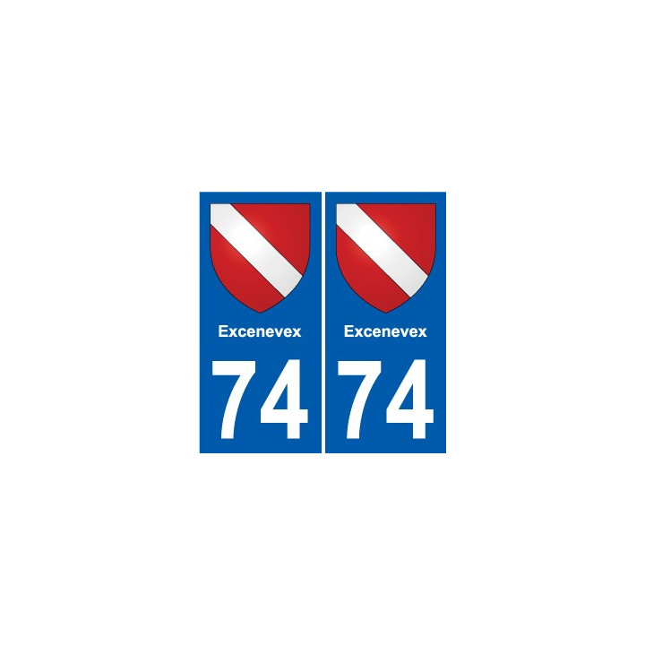 74 Faverges coat of arms sticker plate stickers city