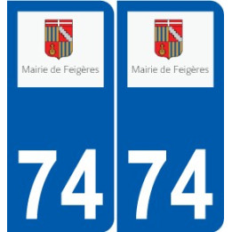 74 Faverges logo sticker plate stickers city