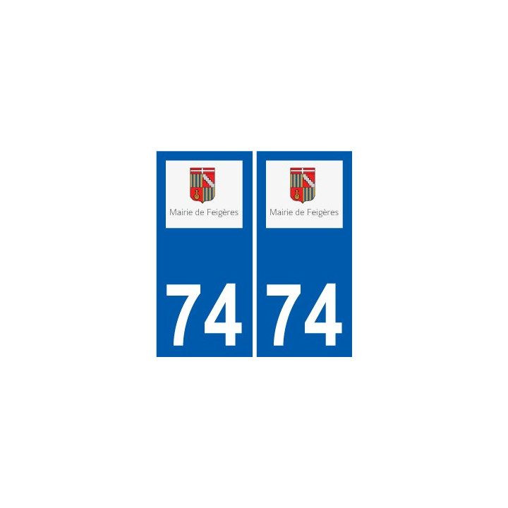 74 Faverges logo autocollant plaque stickers ville