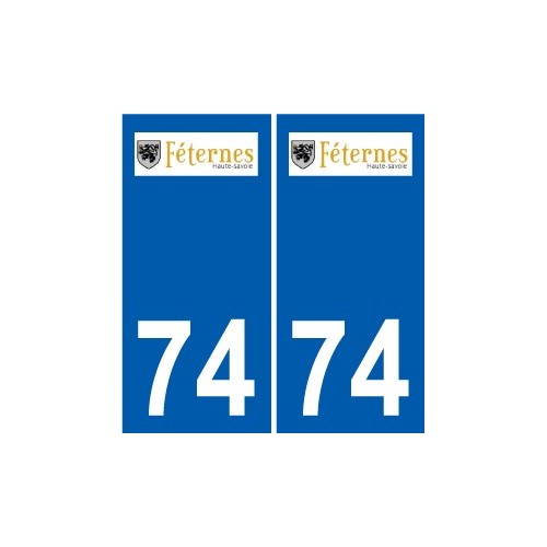 74 Faverges logo autocollant plaque stickers ville