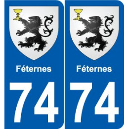 74 Faverges coat of arms sticker plate stickers city