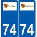 74 Faverges logo autocollant plaque stickers ville