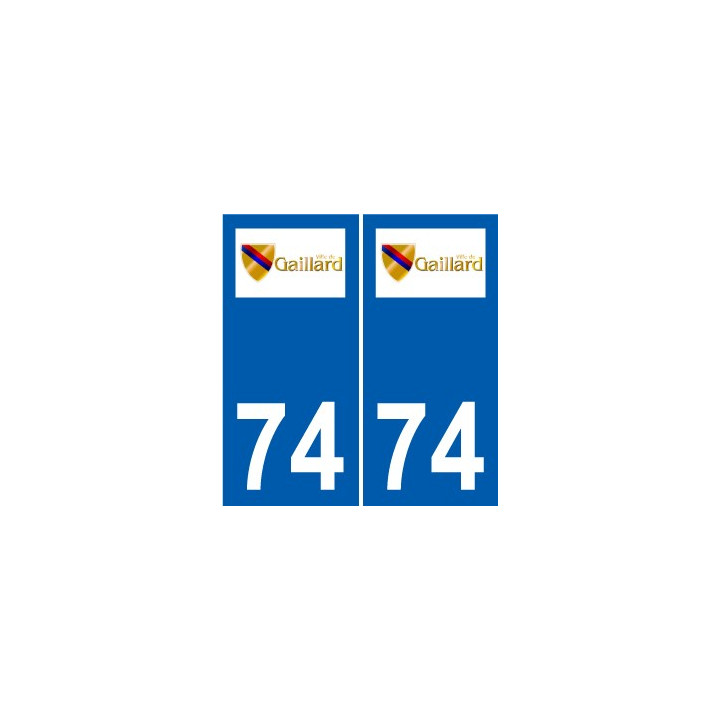 74 Faverges logotipo de la etiqueta engomada de la placa de pegatinas de la ciudad