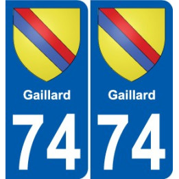 74 Faverges coat of arms sticker plate stickers city