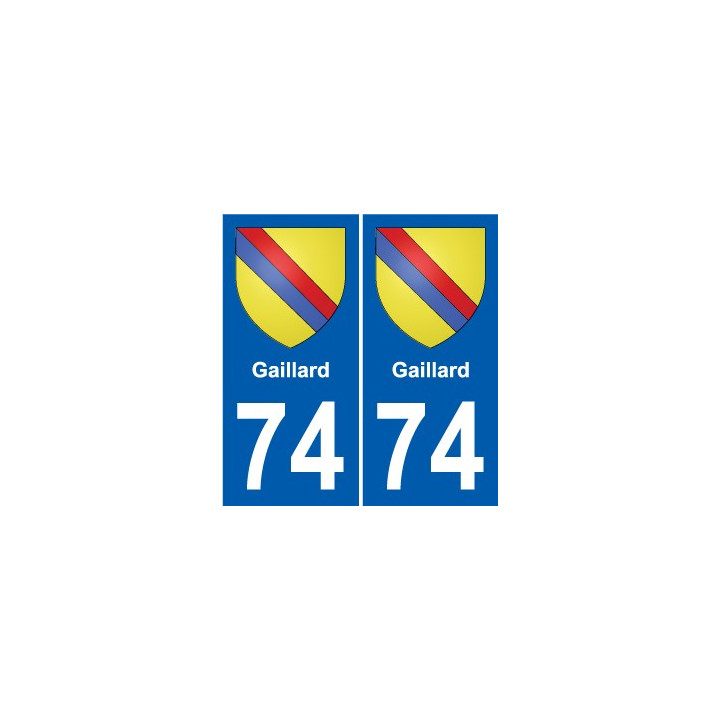 74 Faverges escudo de armas de la etiqueta engomada de la placa de pegatinas de la ciudad