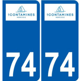 74 Faverges logotipo de la etiqueta engomada de la placa de pegatinas de la ciudad