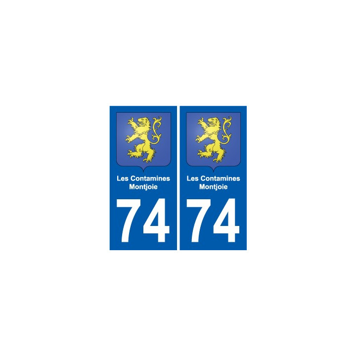 74 Faverges coat of arms sticker plate stickers city