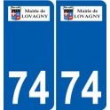 74 Faverges logo autocollant plaque stickers ville