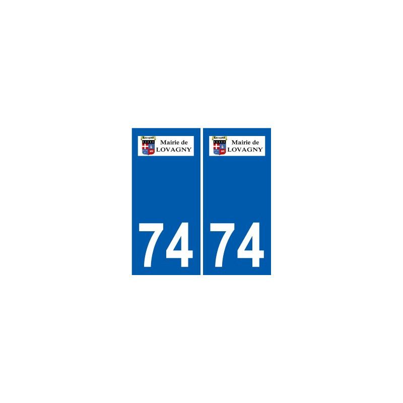 74 Faverges logotipo de la etiqueta engomada de la placa de pegatinas de la ciudad