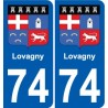 74 Faverges wappen aufkleber typenschild aufkleber stadt