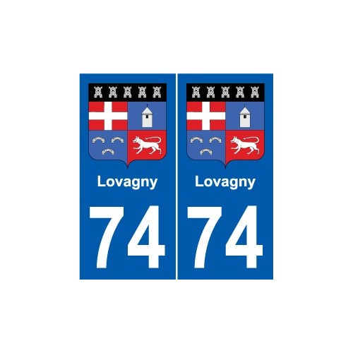 74 Faverges stemma adesivo piastra adesivi città