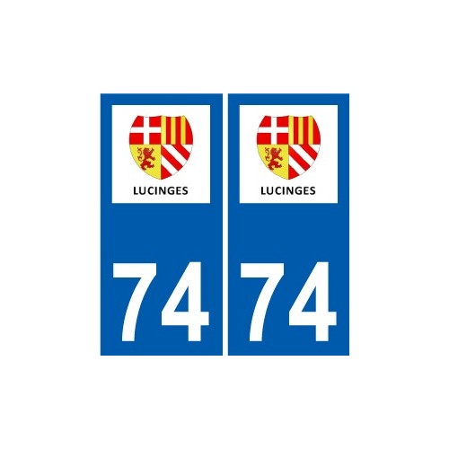74 Faverges logo sticker plate stickers city