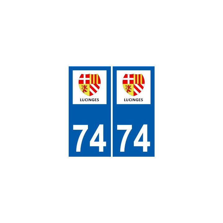 74 Faverges logo sticker plate stickers city