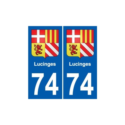 74 Faverges blason autocollant plaque stickers ville