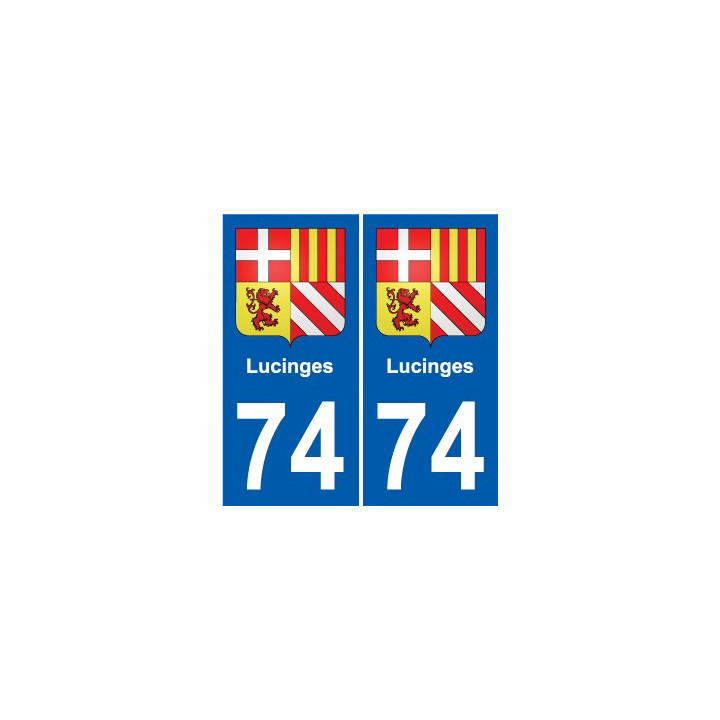 74 Faverges coat of arms sticker plate stickers city