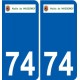 74 Faverges logo aufkleber typenschild aufkleber stadt