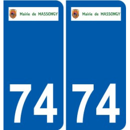 74 Faverges logotipo de la etiqueta engomada de la placa de pegatinas de la ciudad