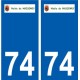 74 Faverges logo aufkleber typenschild aufkleber stadt