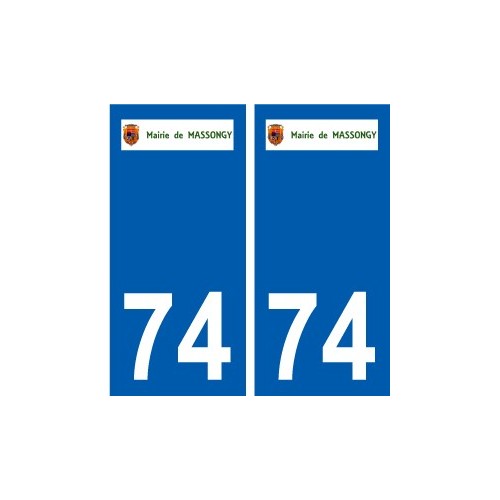 74 Faverges logotipo de la etiqueta engomada de la placa de pegatinas de la ciudad