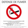 Interdiction de fumer 02 autocollant sticker adhesif