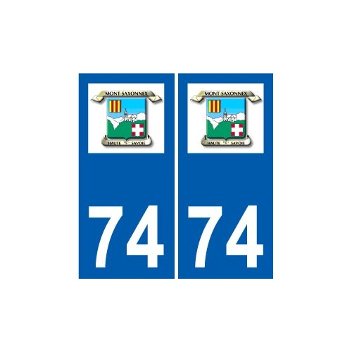 74 Faverges logotipo de la etiqueta engomada de la placa de pegatinas de la ciudad