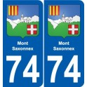 74 Faverges blason autocollant plaque stickers ville