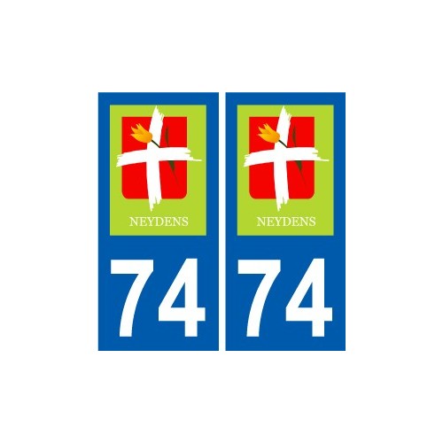 74 Faverges logotipo de la etiqueta engomada de la placa de pegatinas de la ciudad