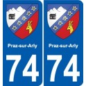 74 Faverges blason autocollant plaque stickers ville