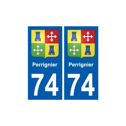 74 Faverges blason autocollant plaque stickers ville