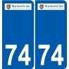 74 Faverges logo sticker plate stickers city