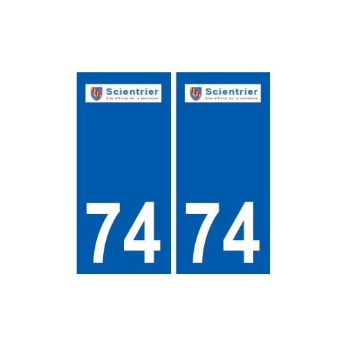 74 Faverges logotipo de la etiqueta engomada de la placa de pegatinas de la ciudad