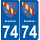 74 Faverges logo aufkleber typenschild aufkleber stadt