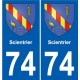 74 Faverges logo aufkleber typenschild aufkleber stadt