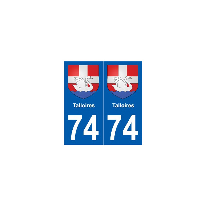 74 Faverges escudo de armas de la etiqueta engomada de la placa de pegatinas de la ciudad