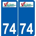 74 Faverges logo sticker plate stickers city