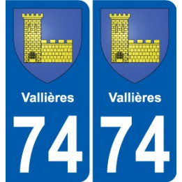 74 Faverges coat of arms sticker plate stickers city
