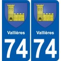 74 Faverges coat of arms sticker plate stickers city