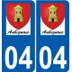 04 Léry logo autocollant plaque stickers ville