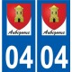 04 Léry logo autocollant plaque stickers ville