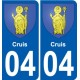 04 Léry blason autocollant plaque stickers ville