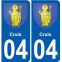 04 Léry blason autocollant plaque stickers ville