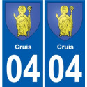27 de Léry escudo de armas de la etiqueta engomada de la placa de pegatinas de la ciudad