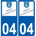 04 Léry logo autocollant plaque stickers ville