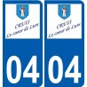 04 Léry logo autocollant plaque stickers ville