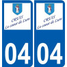 27 Léry logo sticker plate stickers city