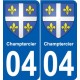 04 Léry blason autocollant plaque stickers ville