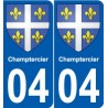 04 Léry blason autocollant plaque stickers ville
