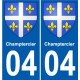 27 de Léry escudo de armas de la etiqueta engomada de la placa de pegatinas de la ciudad